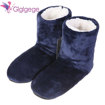 Glglgege High Quality Winter Warm Shoes Skid Soft Bottom Indoor Home Shoes