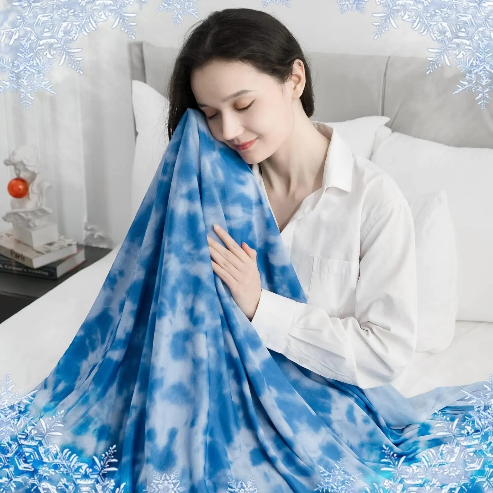 Orhopui Cooling Blanket,Double Sided Cold Effect Cooling Blanketsfor Hot Sleepers and Night Sweats