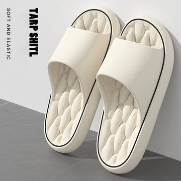 Super Light Soft Slippers Simple Fashion Slides EVA Elastic Shoes Colorful Sneakers In Door Bathroom