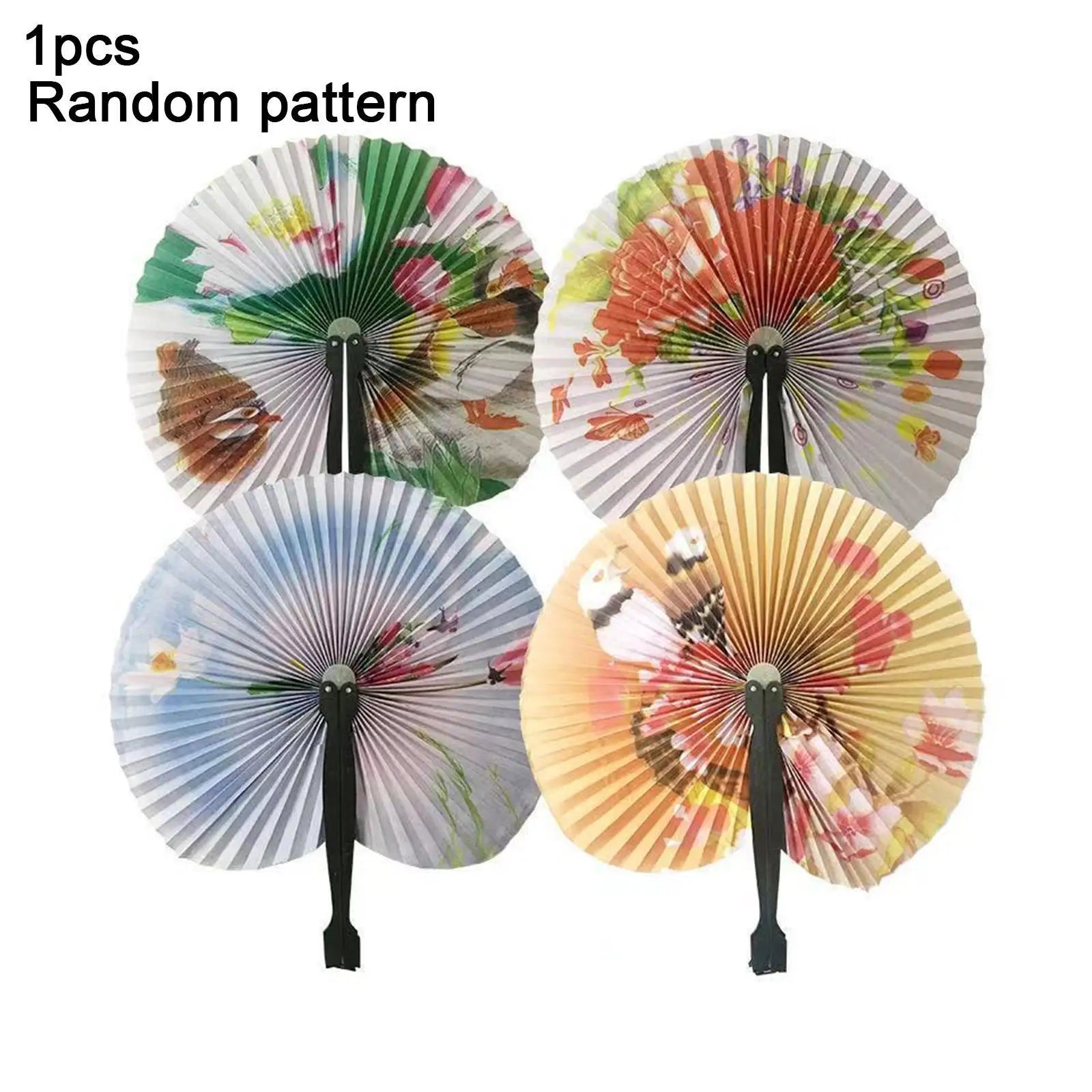 Foldable Paper Fan Retro Windmill