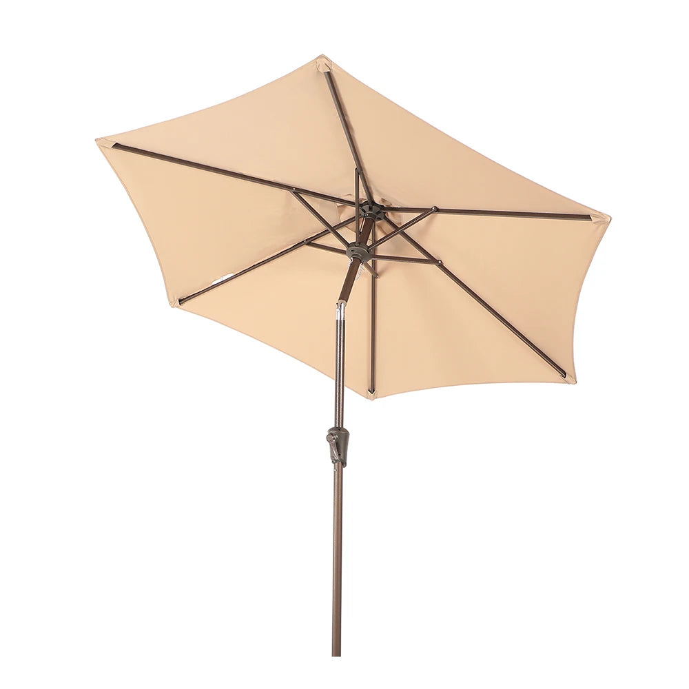 JARDINA Outdoor Patio Polyester Canopy Market Beach Umbrella